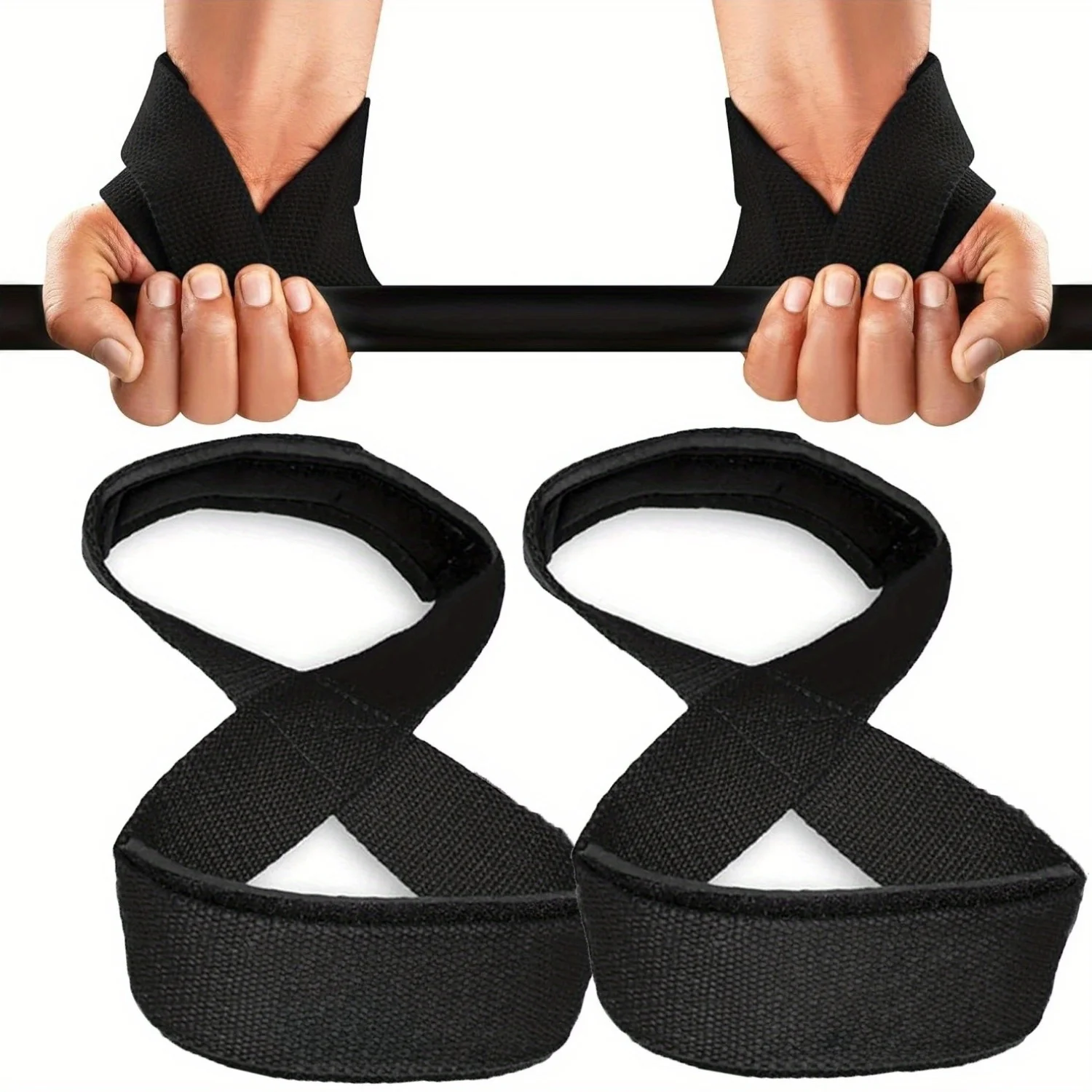 1pc Men's Training Belt Weightlifting Wrist Belt Power Lifting Exercise Horizontal Fitness Exercise Wrist Protector Safety Belt