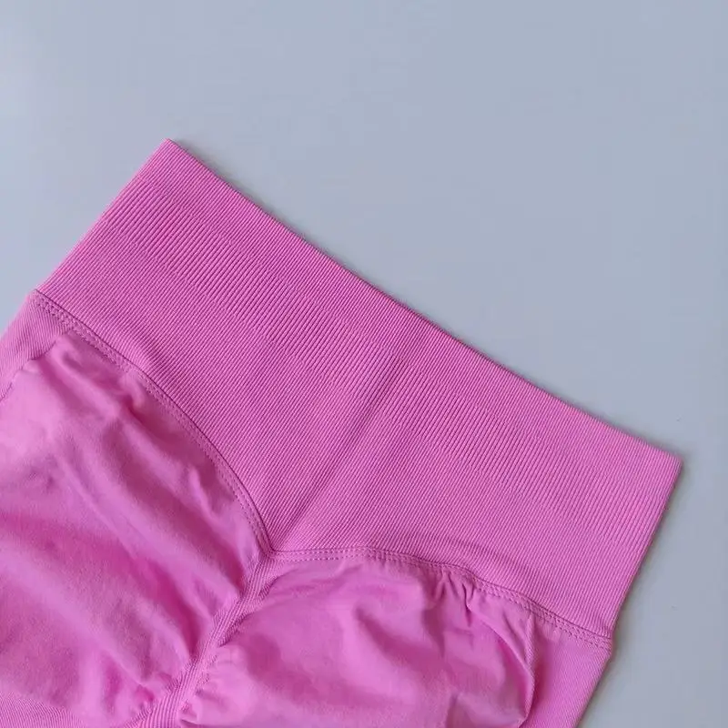Nahtlose Sport-Yoga-Leggings mit hoher Taille, durchsichtige Sport-, Yoga-, Fitness- und Laufhose, schnelltrocknende Hose mit Scrunch-Butt-Effekt – Detail 7