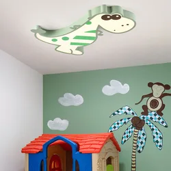Children's room lamp Simple modern  Intelligent Control led ceiling lamp creative cartoon dinosaur animal bedroom lamp Lighting