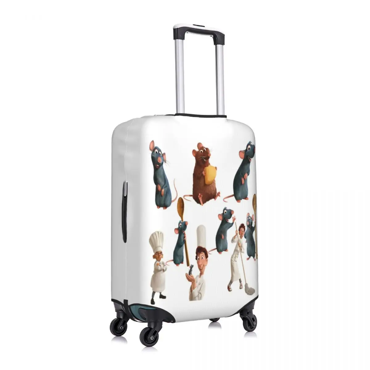 Capa de bagagem personalizada do filme Ratatouille, capa protetora engraçada para mala, terno para 18-32 polegadas