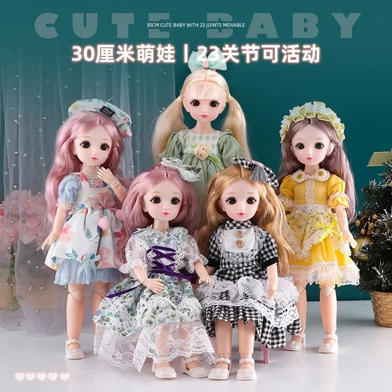 

30 см Plaything 23 подвижных шарнира 1/6 BJD платье Кукла и одежды детский подарок на день рождения, игрушка для девочки