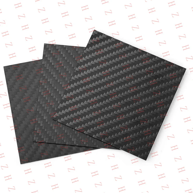 U+ 3K Carbon Fiber Board 0.2mm-5mm Thickness Carbon Fiber Sheet Plate 50mm-300mm（Minimum order 10 pieces）