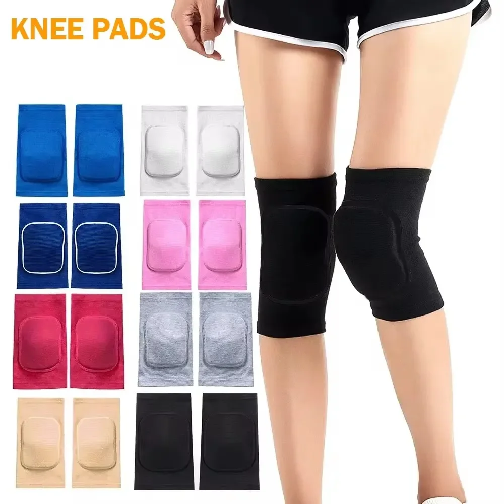 

2025 New Sports Knee Pads Elastic Knee Protector Thickened Sponge Support for Dancing Roller Volleyball Training Knees Brace