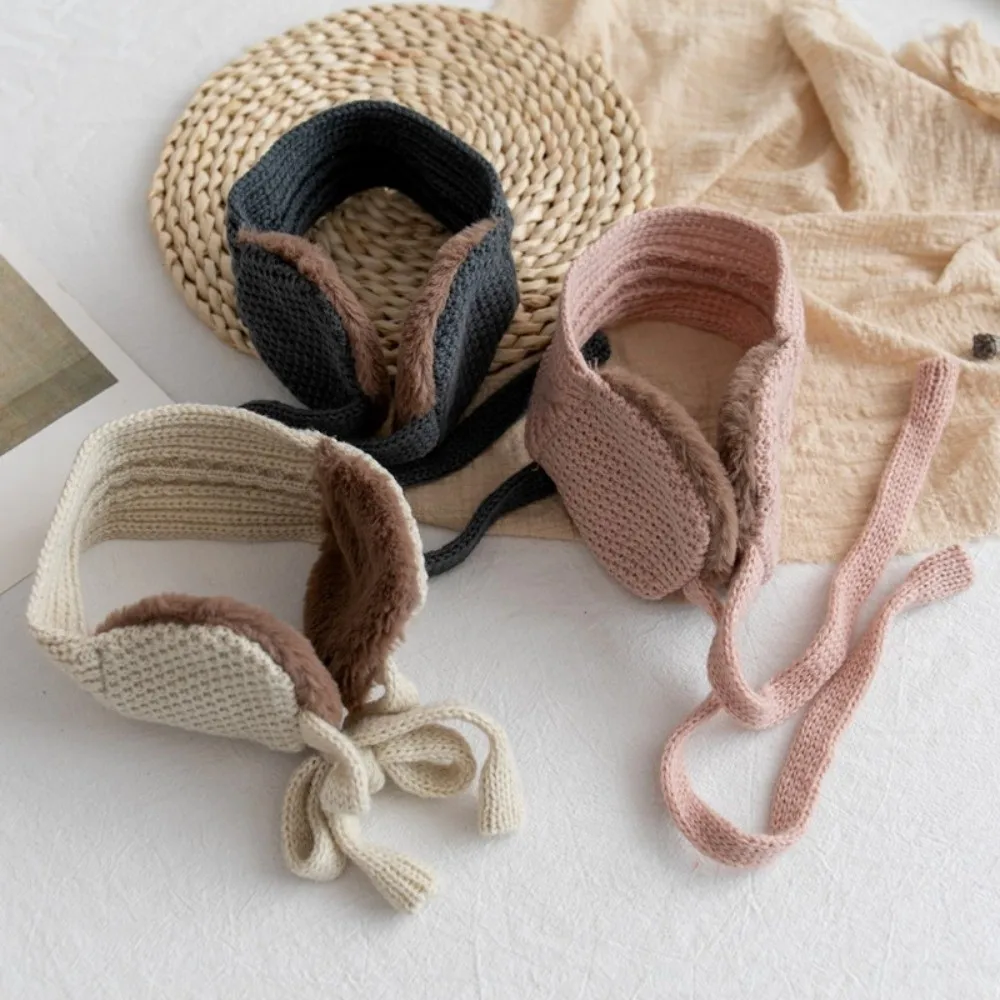 Cómodas orejeras gruesas a prueba de viento para invierno, diadema plegable de felpa, cubierta para las orejas, calentador de lana para exteriores, orejeras antifrío para niños