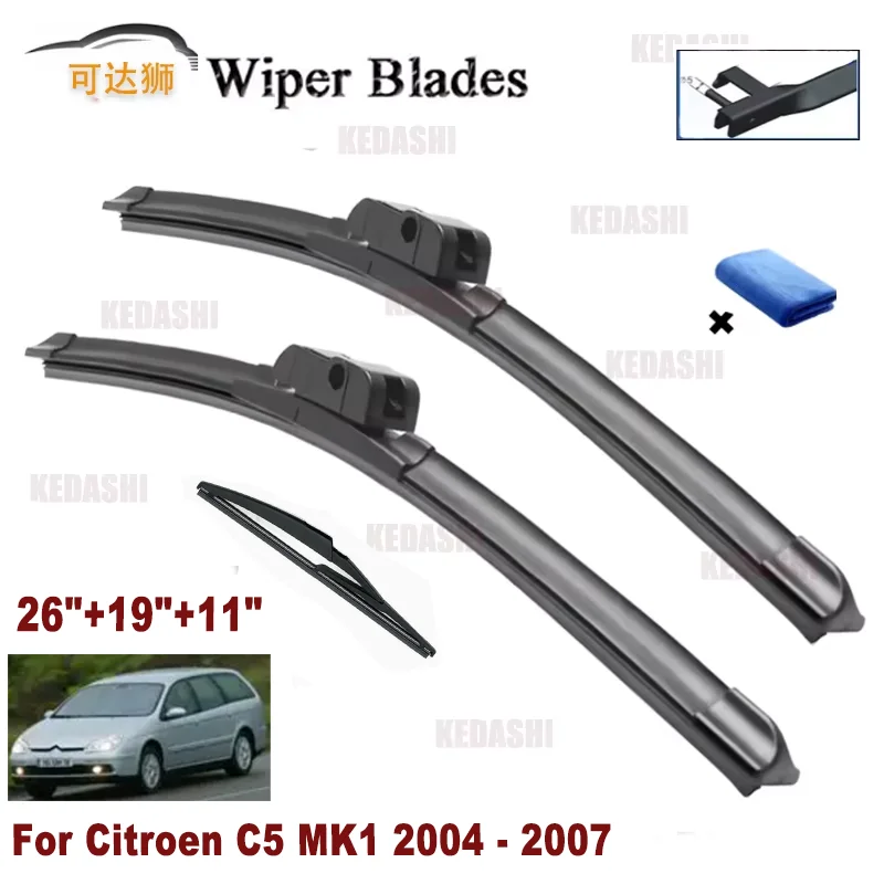 

Щетки стеклоочистителя для Citroen C5 Estate X3 2005-2008, автомобильные дворники для лобового стекла, 26"19"12"