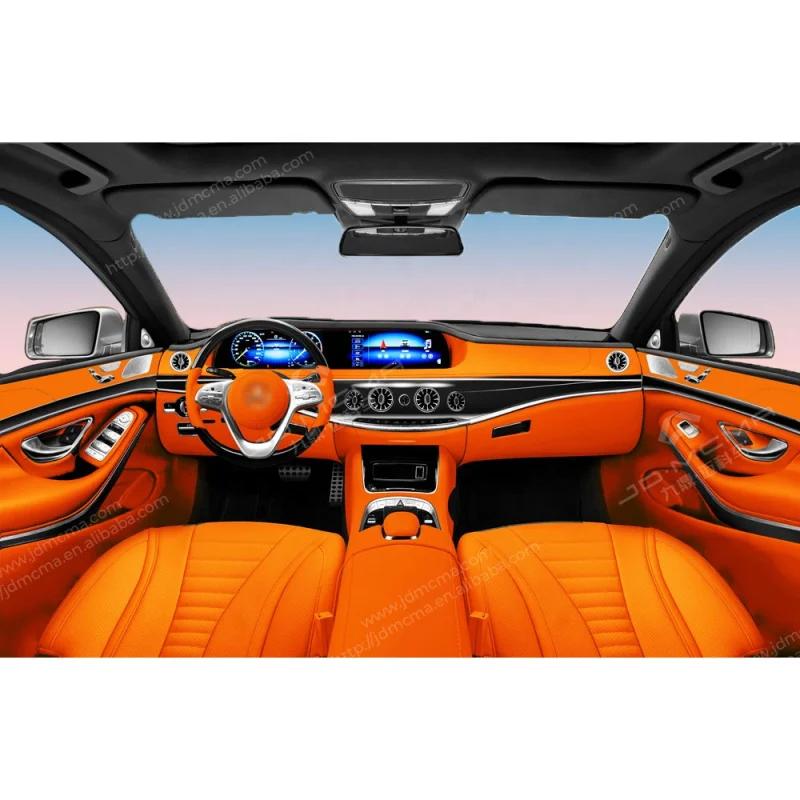 Customized color for maybach mercedes s-class w221 to w222 interior conversion kit with lcd dual screen