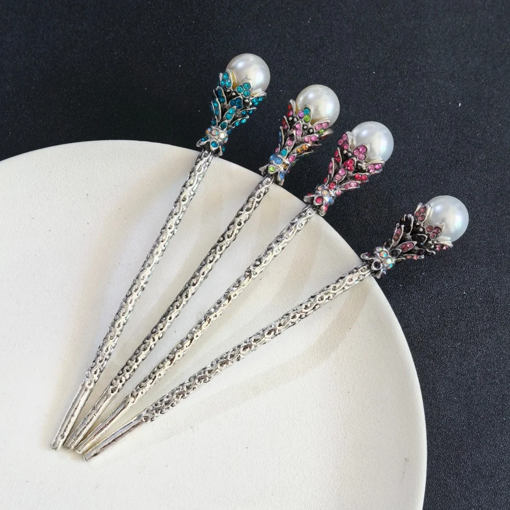 Vintage Metal Hair Sticks for Women Retro Hairpin Bun Updo Hairstyle Fashion Hair Chopsticks Wedding Daily Hair Accessories view 5