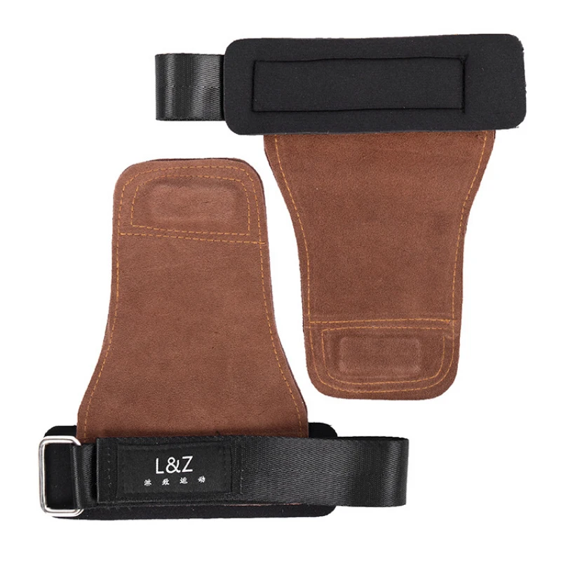 New Deadlift Assistance Strap Fitness Gloves Men'S Wrist Support Pull-Up Assistance Strap Grip-Enhancing Cowhide Sports Gear