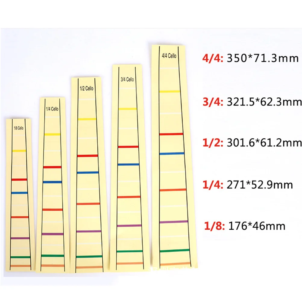 Adesivo per dito per violoncello Pratico adesivo per etichetta per tastiera per tasti Indicatore di posizione per dito Giallo 44 Dimensioni Migliora l'efficienza dell'apprendimento