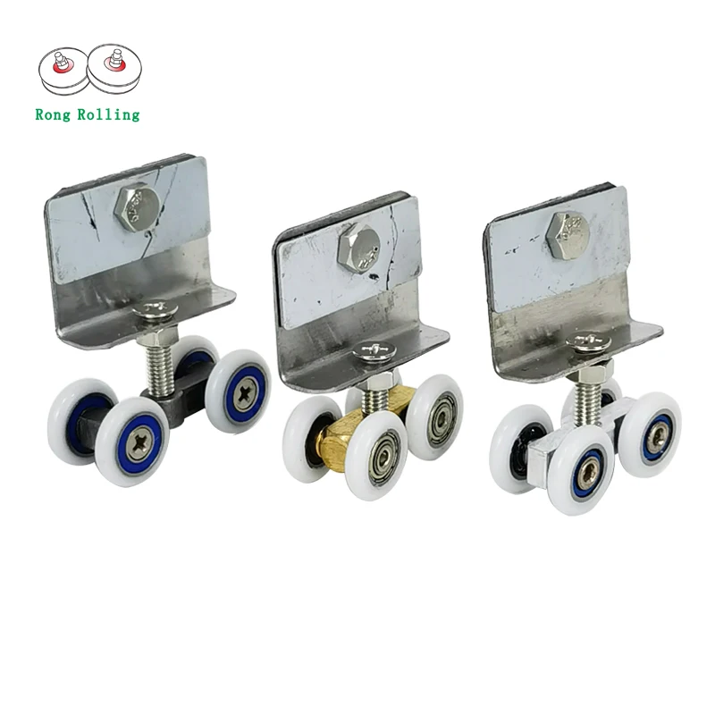 2pcs small shower door rollers,hanging rollers,track wheels,Bathroom Pulley,sliding door glass track pulley,lifting nylon wheel.