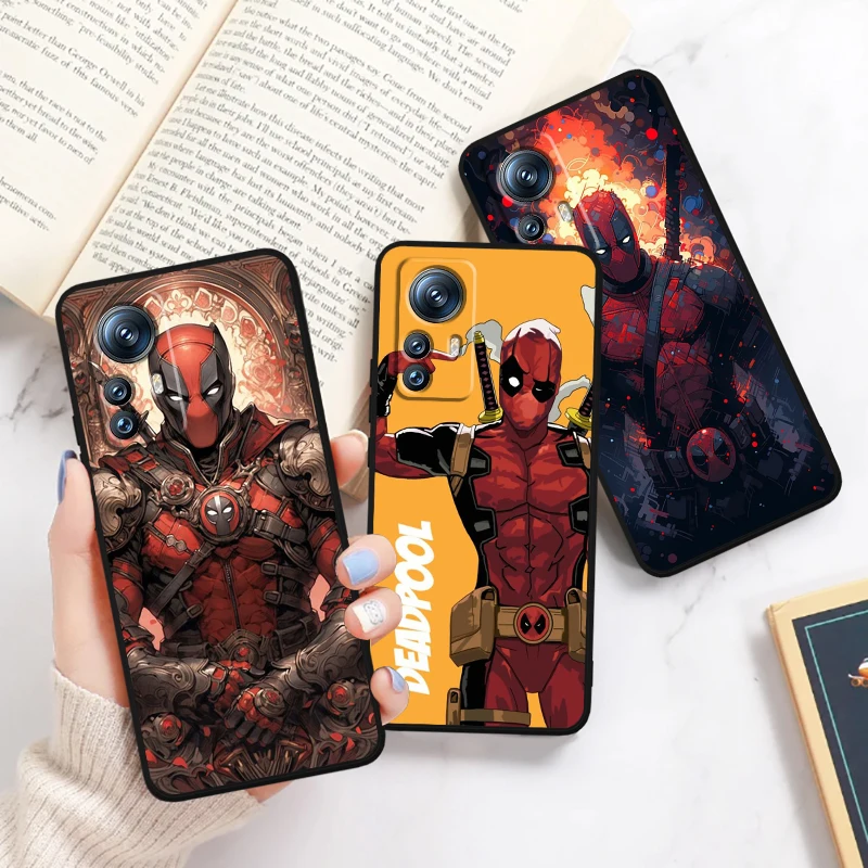 Death Attendant Marvel Cool For Xiaomi Mi Poco F5 F4 F3 X6 X5 X4 X3 M6 M5 M5S M4 M3 C65 Pro GT NFC 5G Black Funda Phone Case