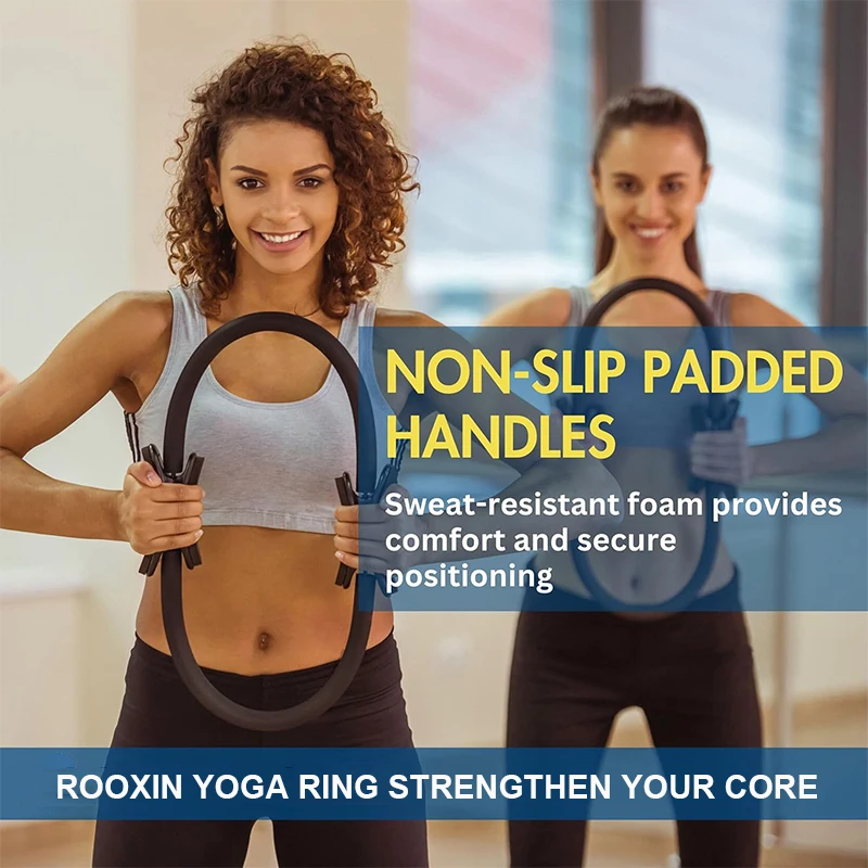 Anel de yoga pilates anel feminino menina exercício de fitness resistência em casa elasticidade yoga ginásio treino pilates círculo yoga círculo ﻿