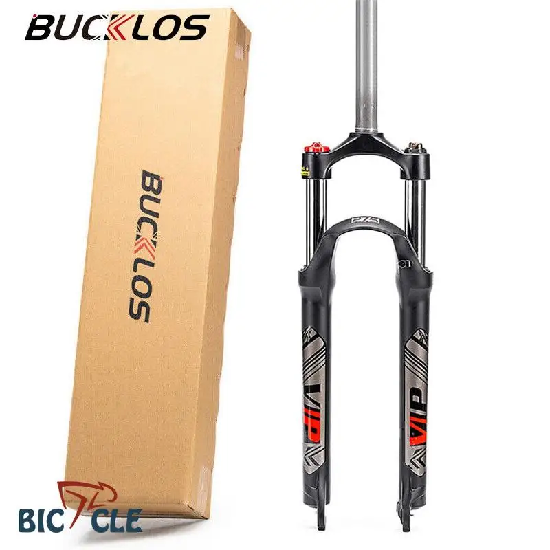 

9*100mm Mountain Bike Fork Fit Disc Brake Quick Release BUCKLOS Suspension Bicycle Fork 26 27.5 29 Aluminum Alloy MTB Forks