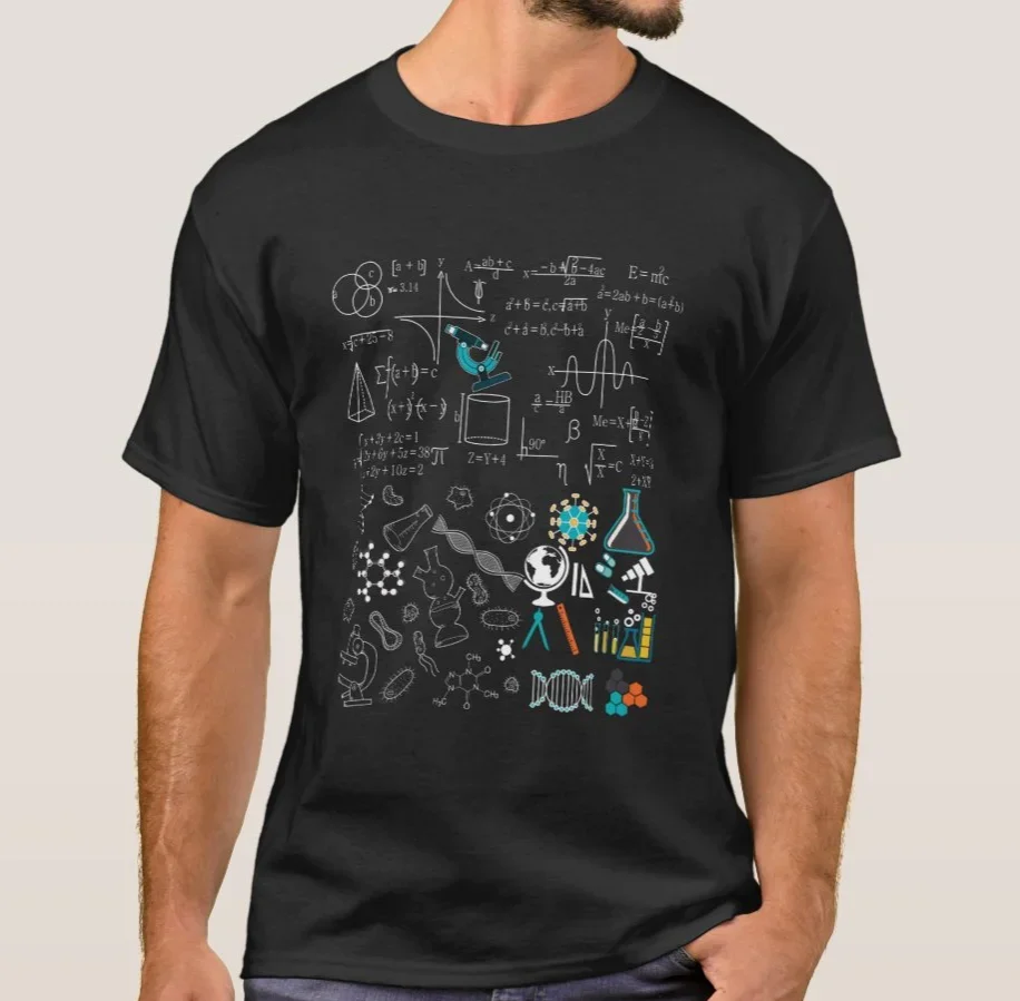 

Funny Science Physic Math Chemistry Biology Astronomy T-Shirt 100% Cotton O-Neck Short Sleeve Summer Casual Mens T-shirt
