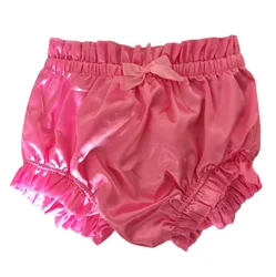 Francese Sexy adulto personalizzato fetishismo Crossdressing Sissy rosa raso apertura posteriore Sexy papillon pantaloncini Multi colore personalizzazione