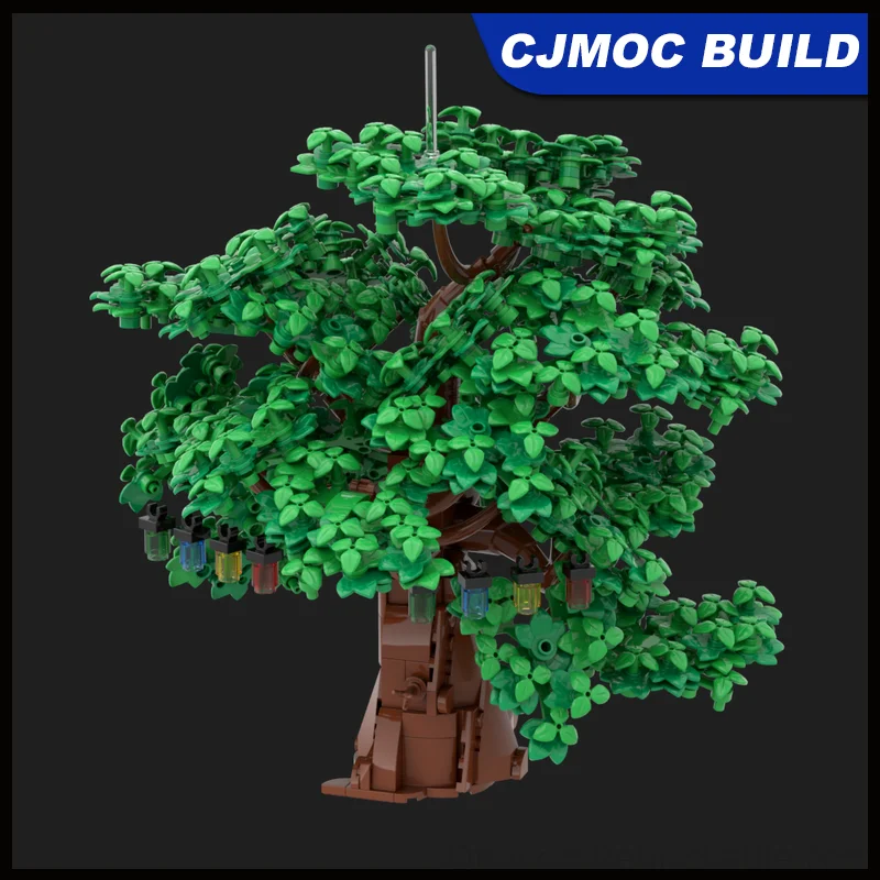 778Pcs The Rings Movie  Scene The Shire Display Lusher Trees Building Blocks Educational Diy Assembly Toy Gift Xmas Gift
