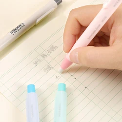 Retractable Pencil Eraser Replaceable Pencil Rubber Macaron Color Eraser for Students Correction Supplies School Stationery