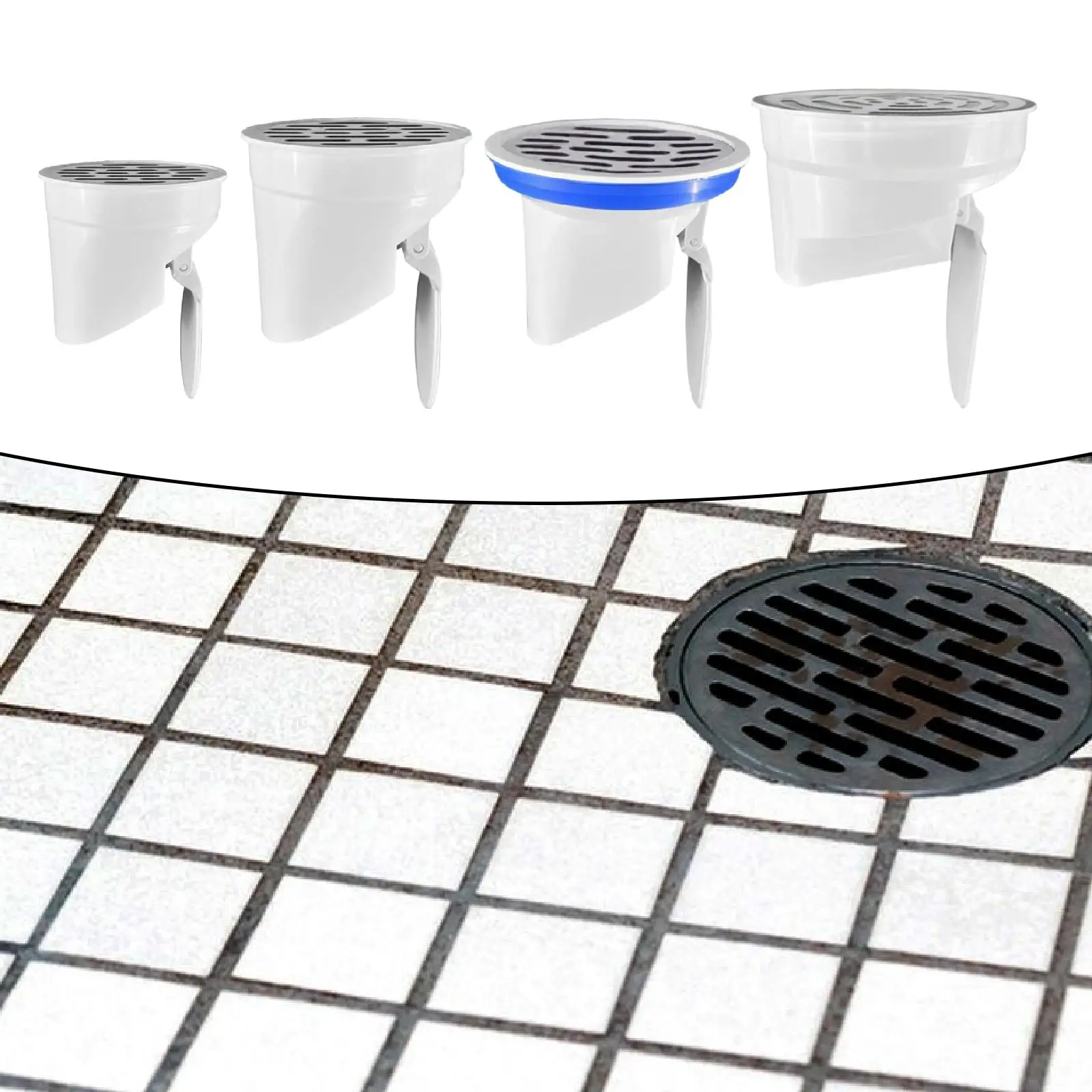 

Floor Drain Insert, Odorproof Reliable Leakproof Backflow Preventer Sewer Core Easy Installation for Kitchen Bathroom Balcony