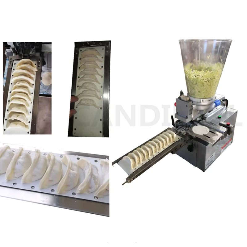 Mesin pembuat pangsit kecil baja tahan karat mesin pembungkus pangsit Jepang Gyoza membentuk pot goreng stiker