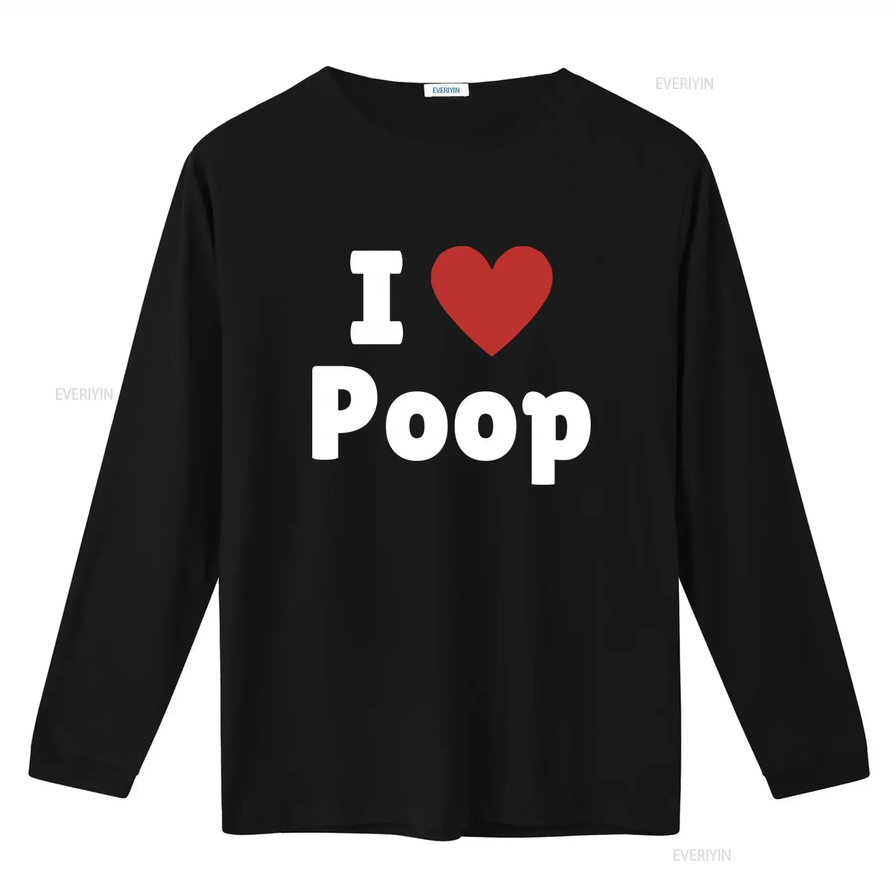 Funny I Love Poop T Shirt with Heart Design for Humorous Fashion Lovers vintage Washed Casual Comfortable Versatile graphic