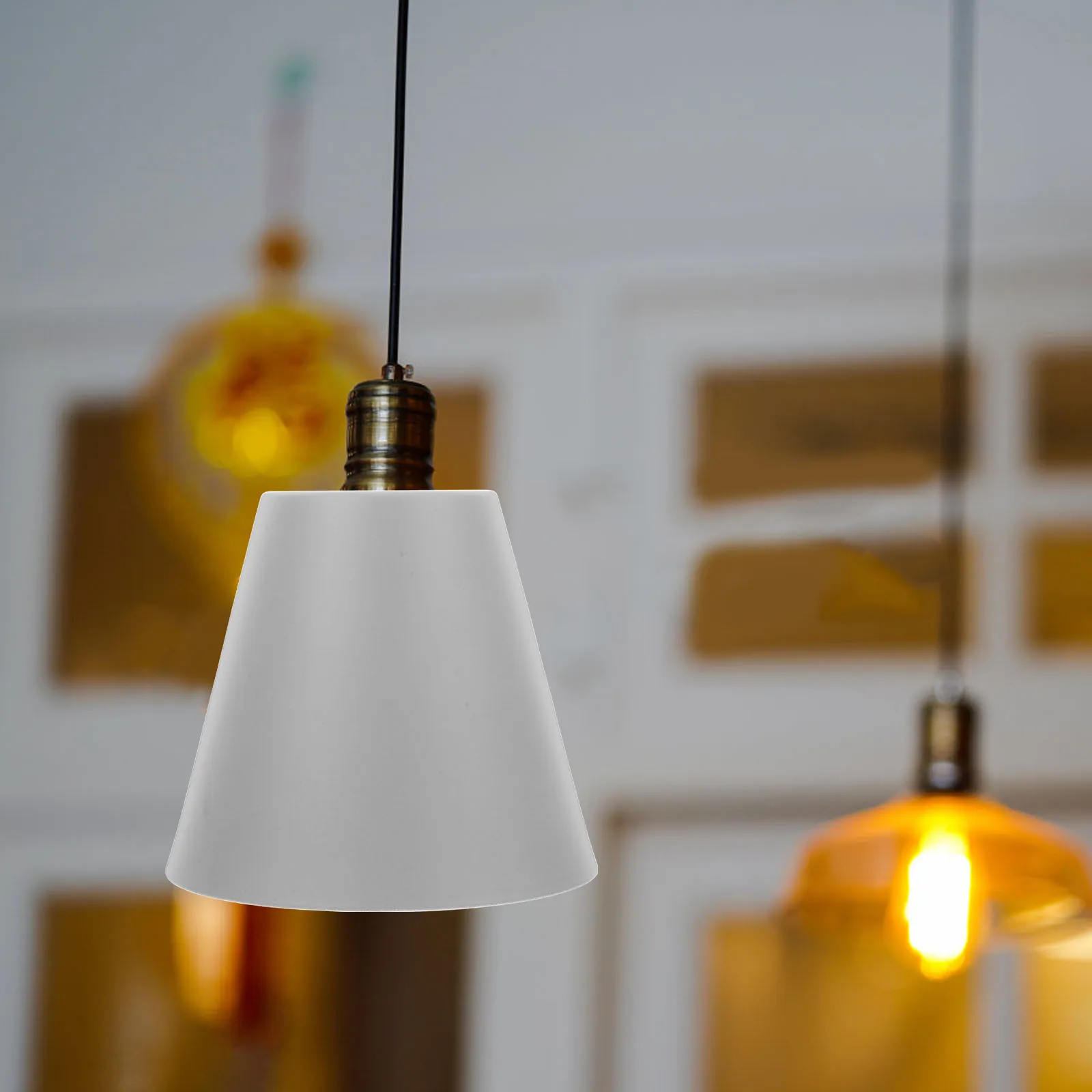 

Grey Industrial Metal Lampshade Barrel Drum Replacement Cover for Ceiling Floor Table Lamp Rustic Light Diffuser