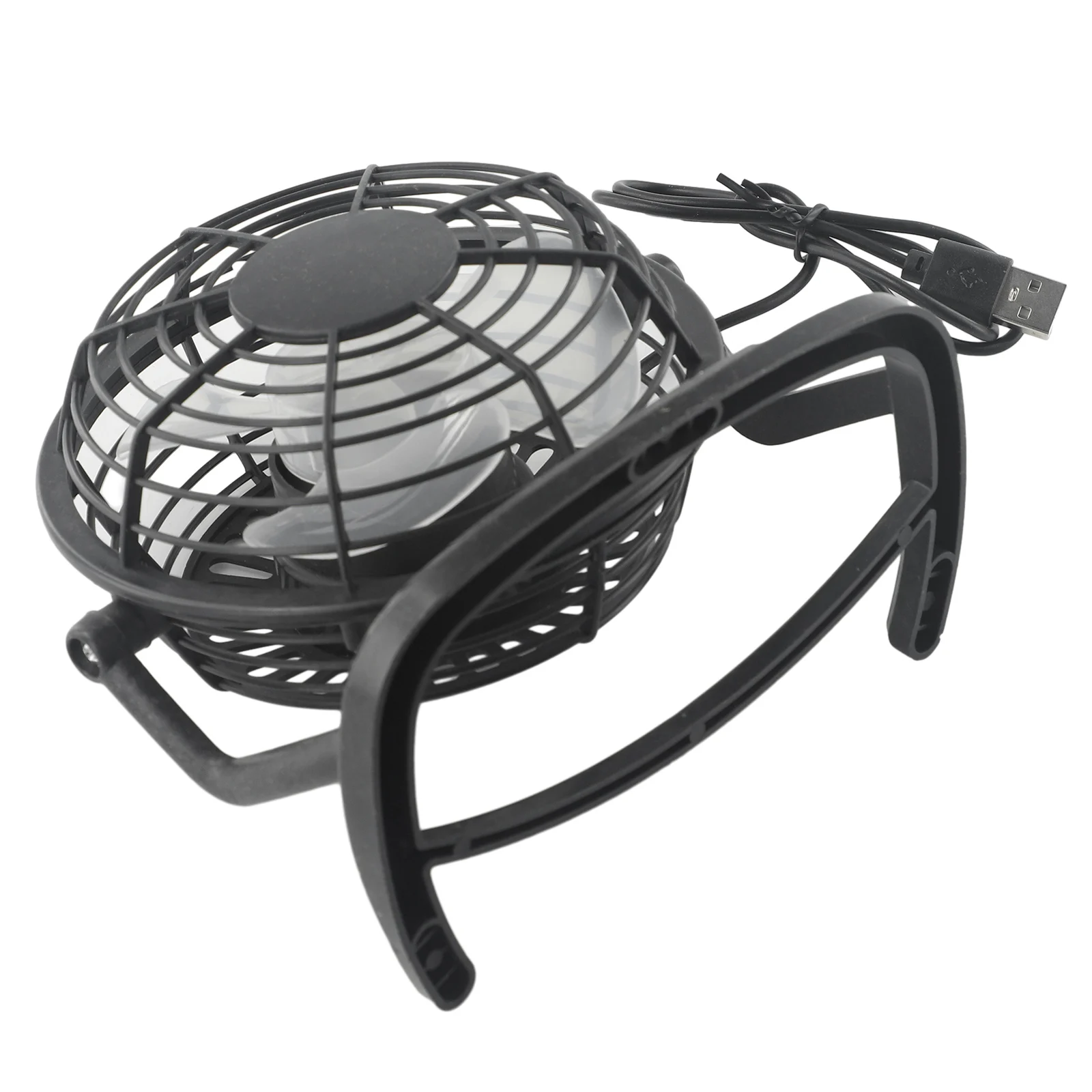 Portable Fans USB Fan 15*9*14.5cm ABS Electronic Components Blue Black With Stand For Student Home UseUltra Quiet