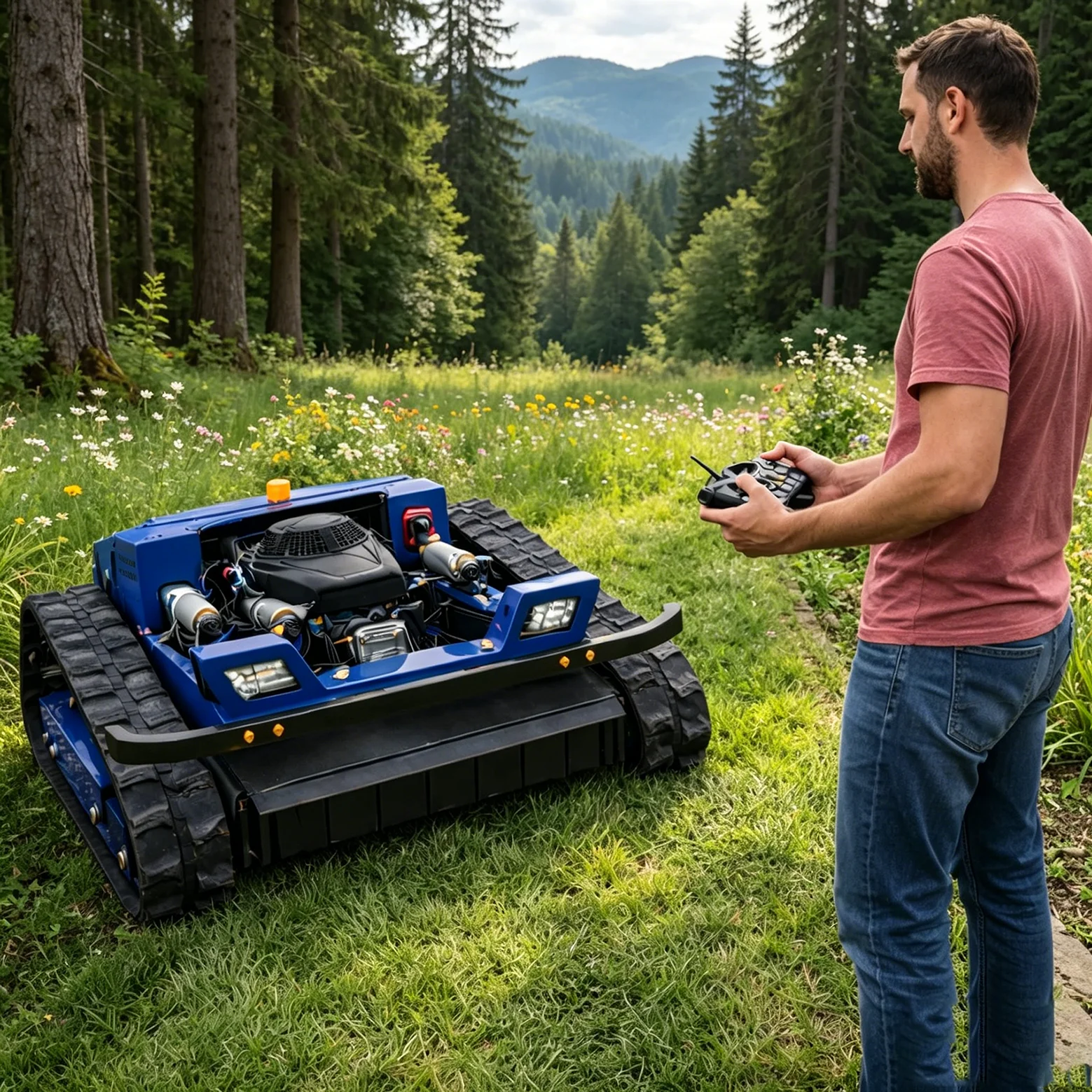 

Customized lawn mower with remote control, multifunctional and high-quality, suitable for use in farm gardens