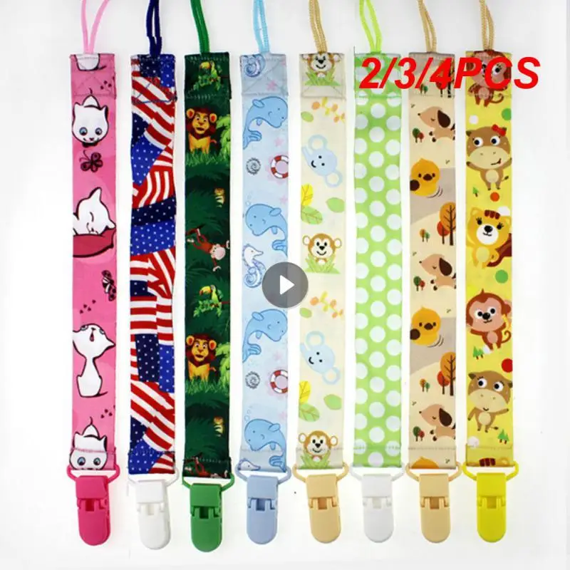 2/3/4PCS 29cm Nipple Chain Cartoon Children Accessories Nipple Belt Portable Baby Supplies Multicolour Anti-lost Toy Belt