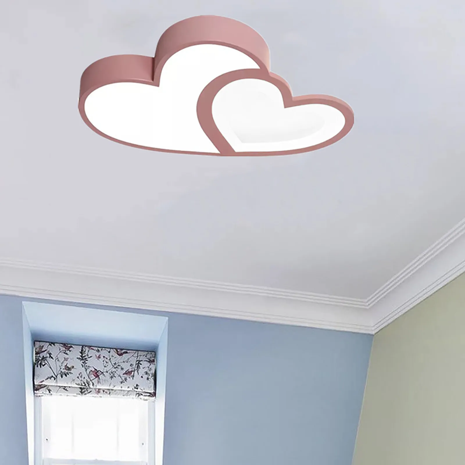 35W Modern LED Flush Mount Pendant Lamp Heart Shape Ceiling Light Chandelier Fixture