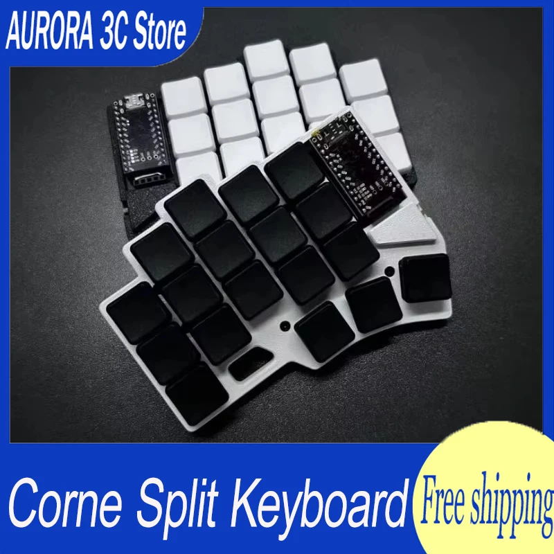 Corne Split Keyboard Temper Type Low Profile Wireless Bluetooth Keboards Zmk Customized Hot-swap Ergonomic Gaming Keyboard