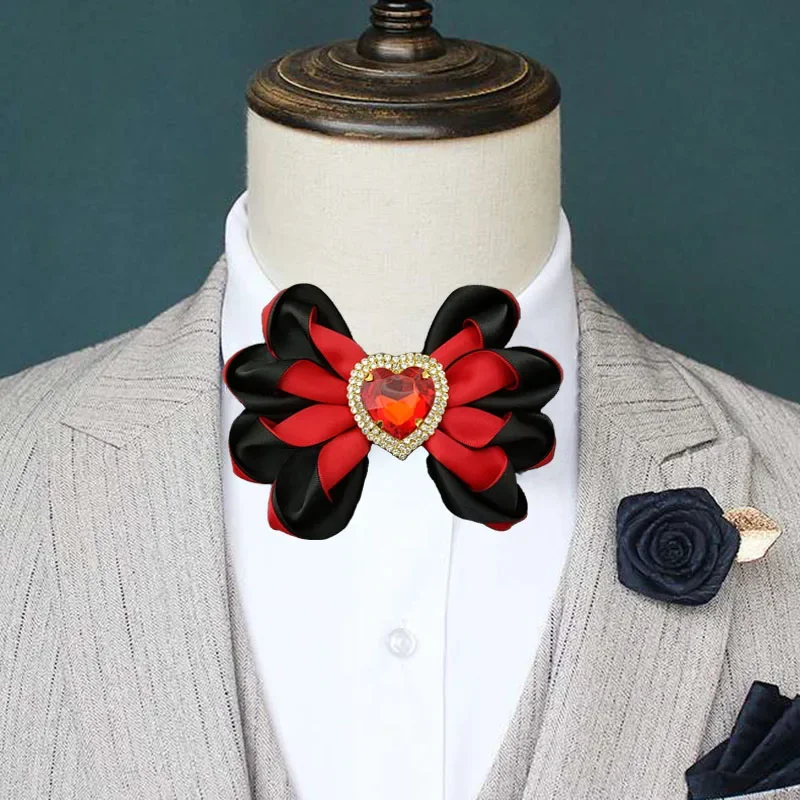 Camisas masculinas artesanais de alta qualidade, roupas para banquetes de casamento, bolsos com gravata borboleta, conjuntos de joias, acessórios