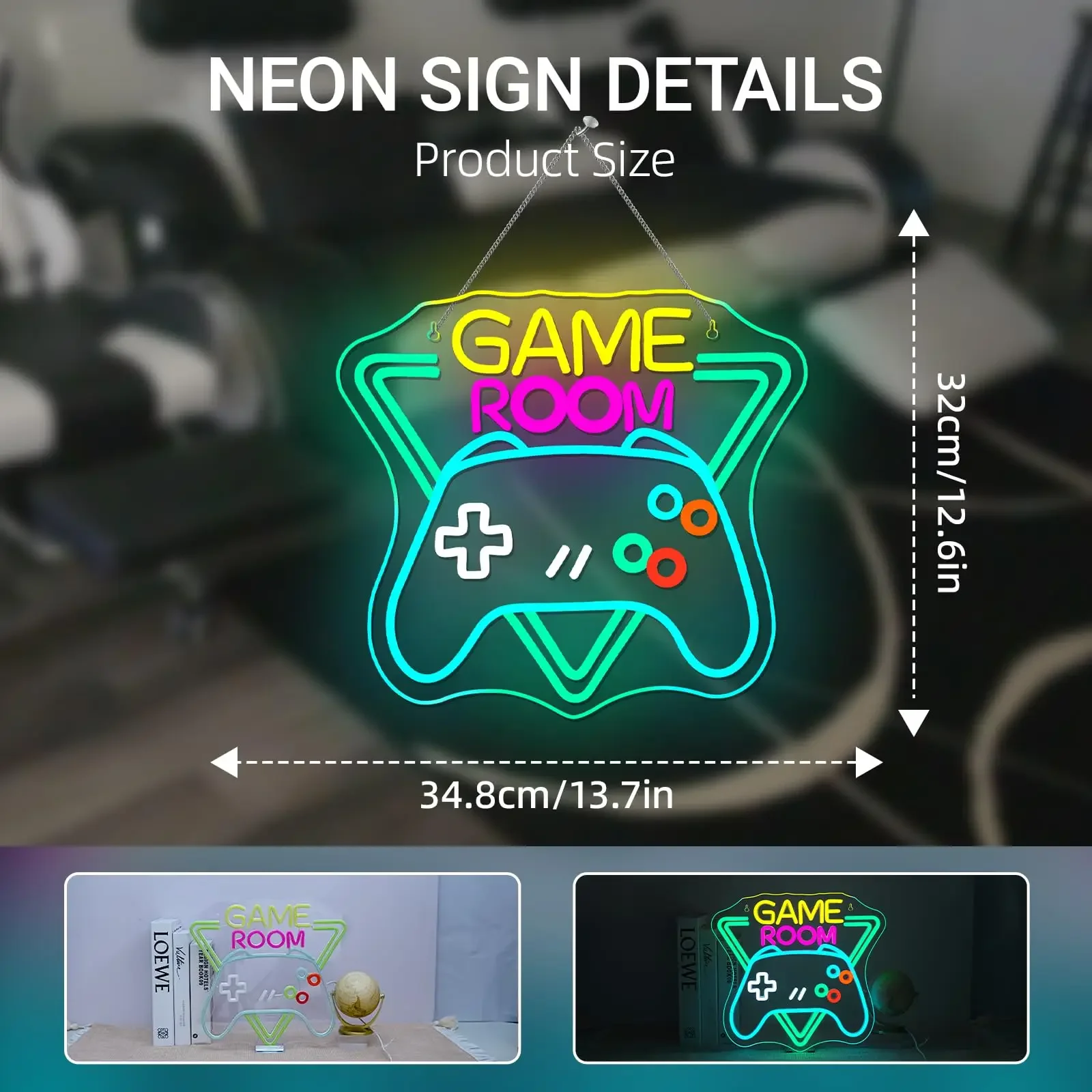 علامات ألعاب النيون لغرفة الألعاب لديكور الحائط رجل الكهف Led منطقة الألعاب نادي ألعاب عاشق المراهقين غرفة نوم المنزل الأولاد هدية