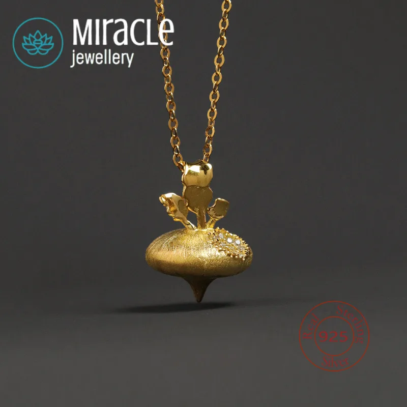 miracle-–-collier-en-argent-sterling-925-radis-energique-original-mignon-amusant-exquis-design-de-niche-sens-ludique-plante-de-fruits