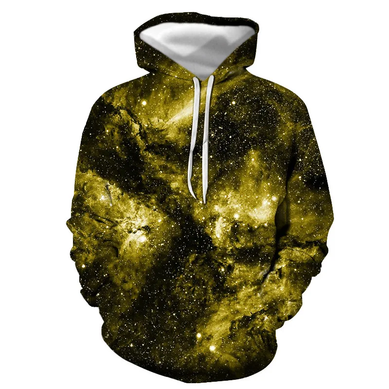 AliExpress Spring and Autumn Season Hot 2021 3D Green Broken Effect Printed Casual Men's Hooded