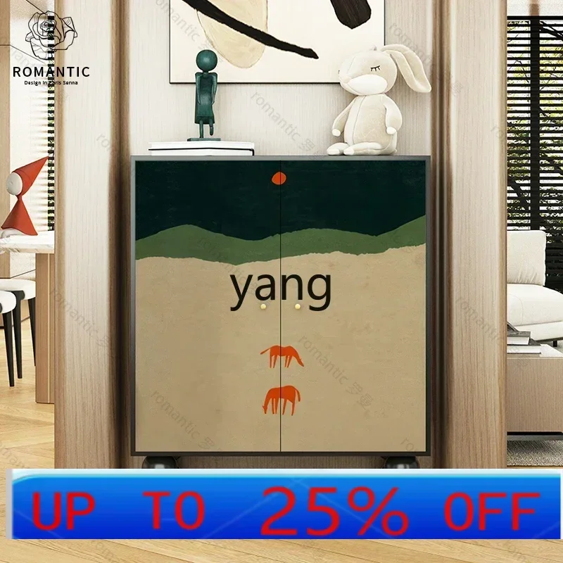 CX  solid wood shoe cabinet new large-capacity storage porch cabinet integrated storage cabinet