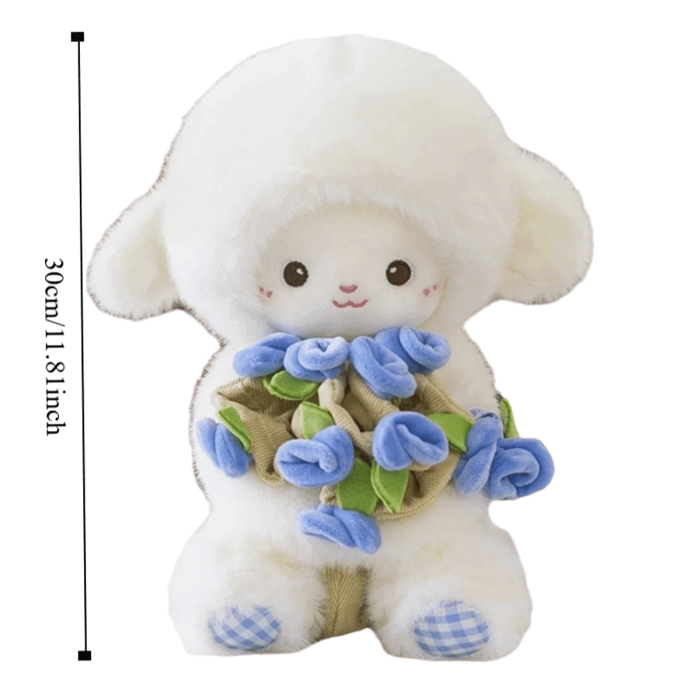 مرافقة الكرتون الأغنام رقيق لينة خروف لطيف Kawaii الحيوان رقيق عيد الميلاد