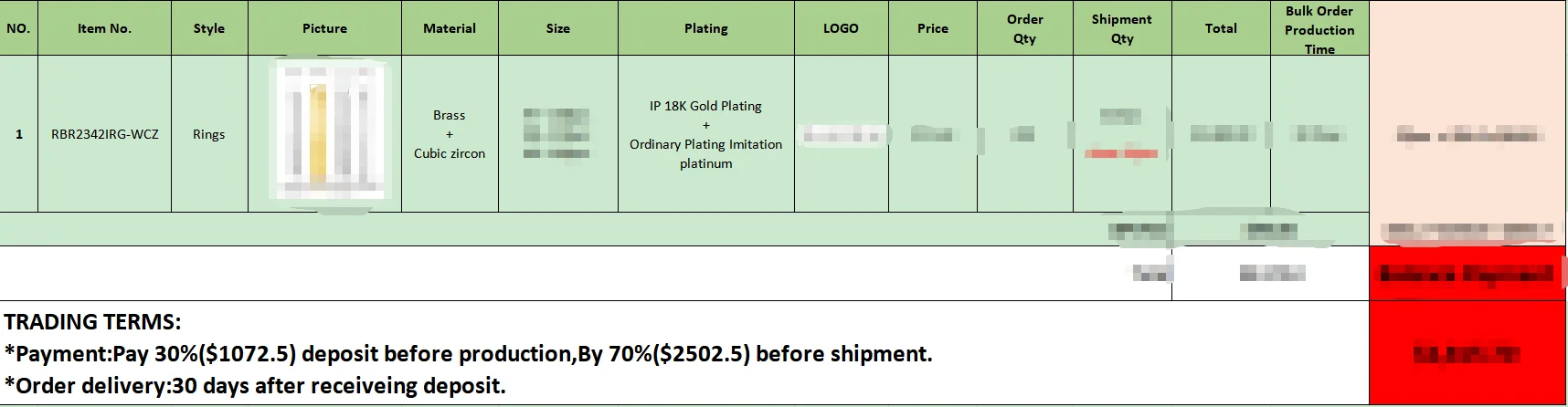 

КОЛЬЦО Индивидуальный заказ 70% баланс оплаты