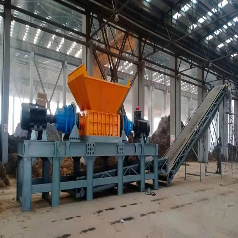 Home appliance shredder, double-shaft shredder for bulky waste