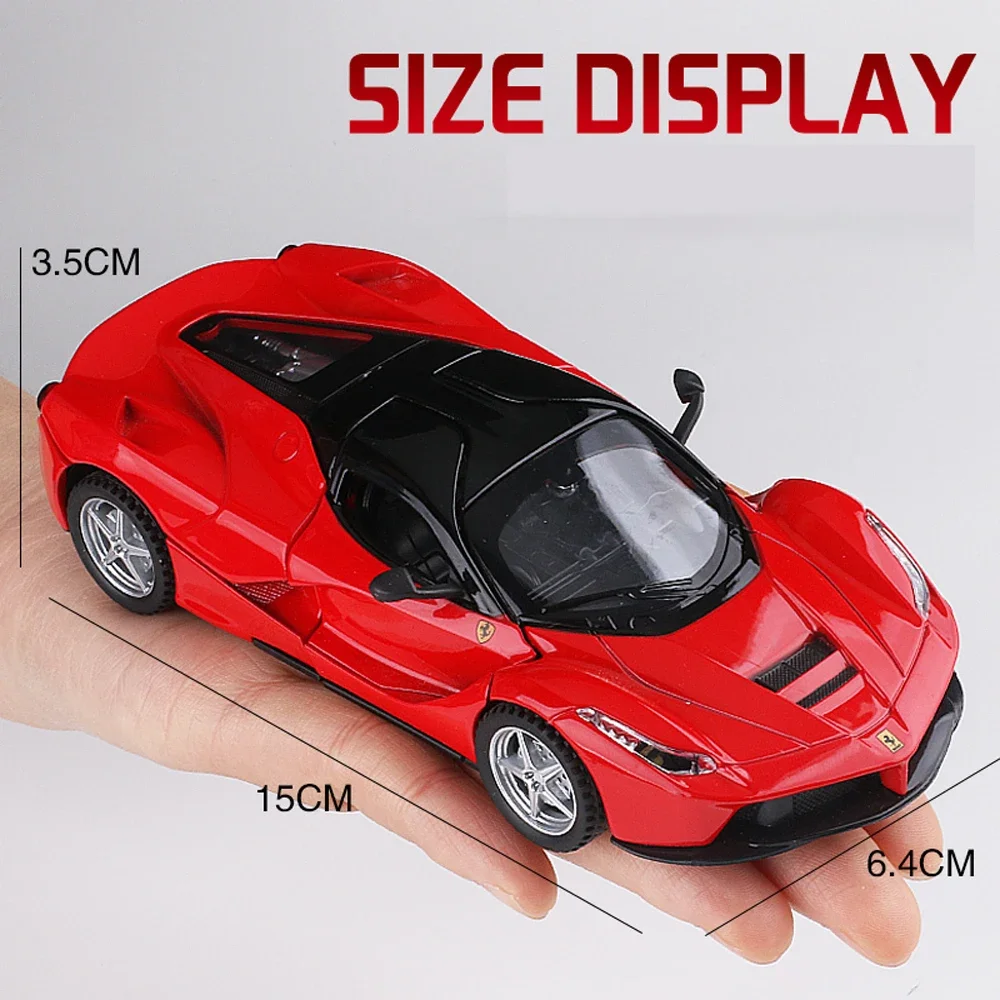 Escala 1:32 Laferrari Ferrari Supercar Metal Diecast Liga Brinquedos Carros Modelo Para O Menino Crianças Crianças Presente Veículos Hobbies Coleção