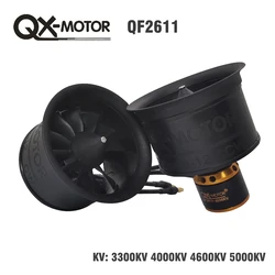 50mm EDF CW CCW 12 blades Ducted fan 3s 4s Brushless motor FOR FMS freewing RC Airplane Model Parts QX-MOTOR