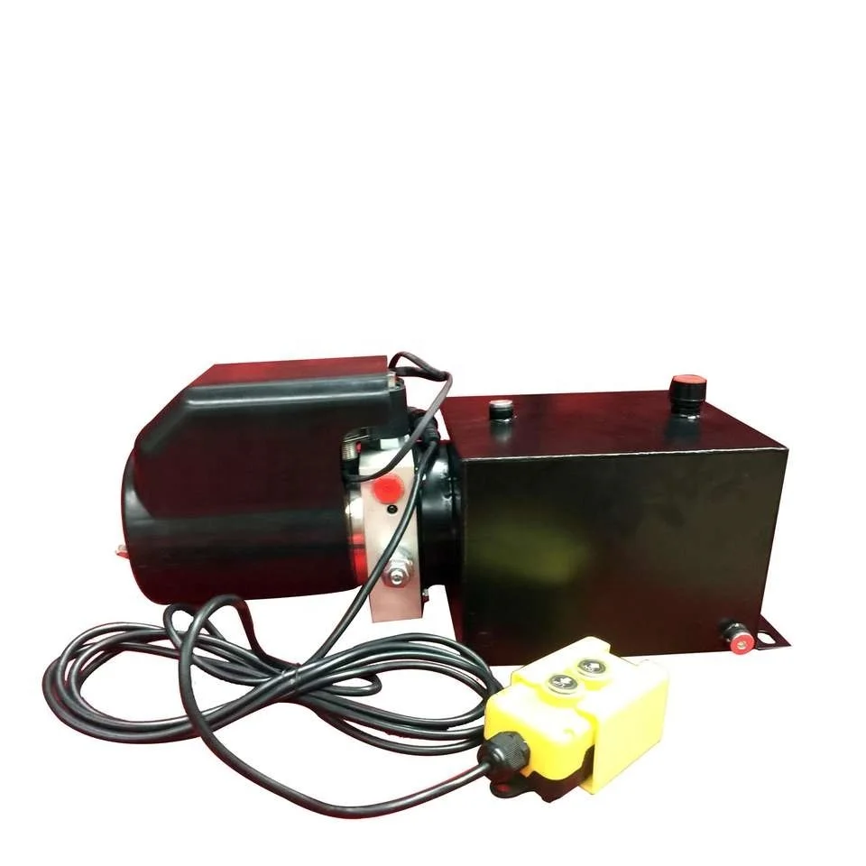 Double Acting 12 Volt DC 220V Dc 24V 48V Electro Hydraulic Power Unit with Remote Dump Trailer Hydraulic Pump Power Unit