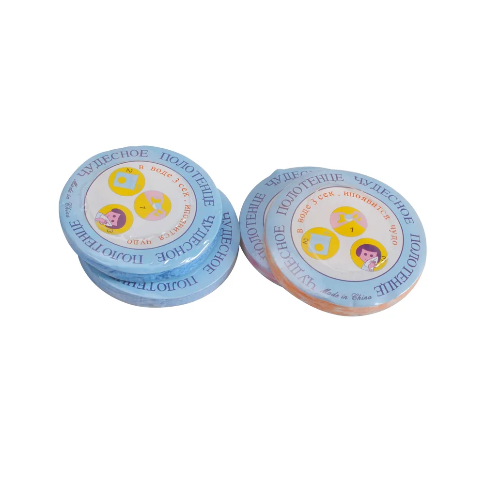 Feian Non Disposable Compressed Towel Traveling Portable Non-woven Eco Towel Color:Sent in Random