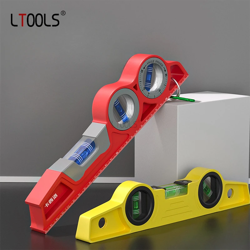 Torpedo Style Magnetic Horizontal Ruler 3 in 1 High-precision Measurement Level Bubble Fall Protection Instrument Measuring Tool