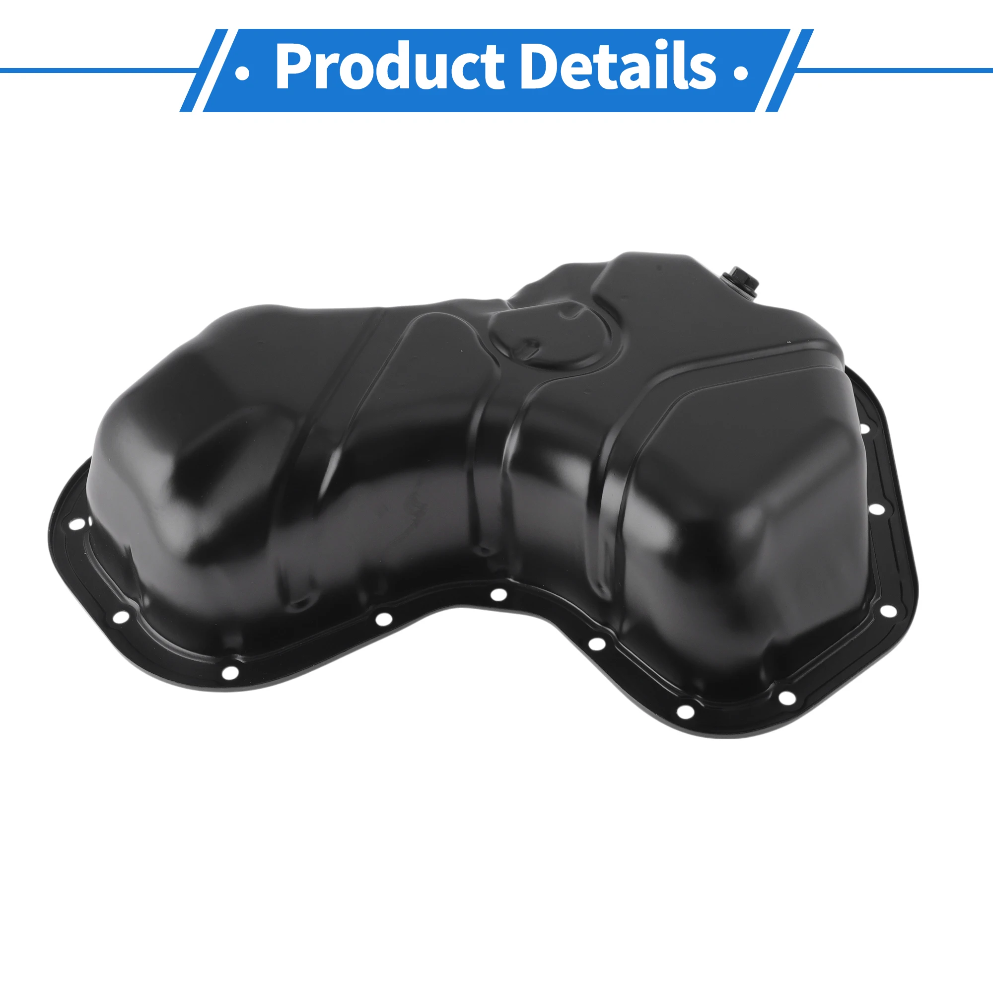 

UXCELL No.121020P020 Engine Oil Pan Oil Pan Sump Transmission Oil Pan for Lexus RX350 Base V6 3.5L 07-15 Aluminum Alloy Black