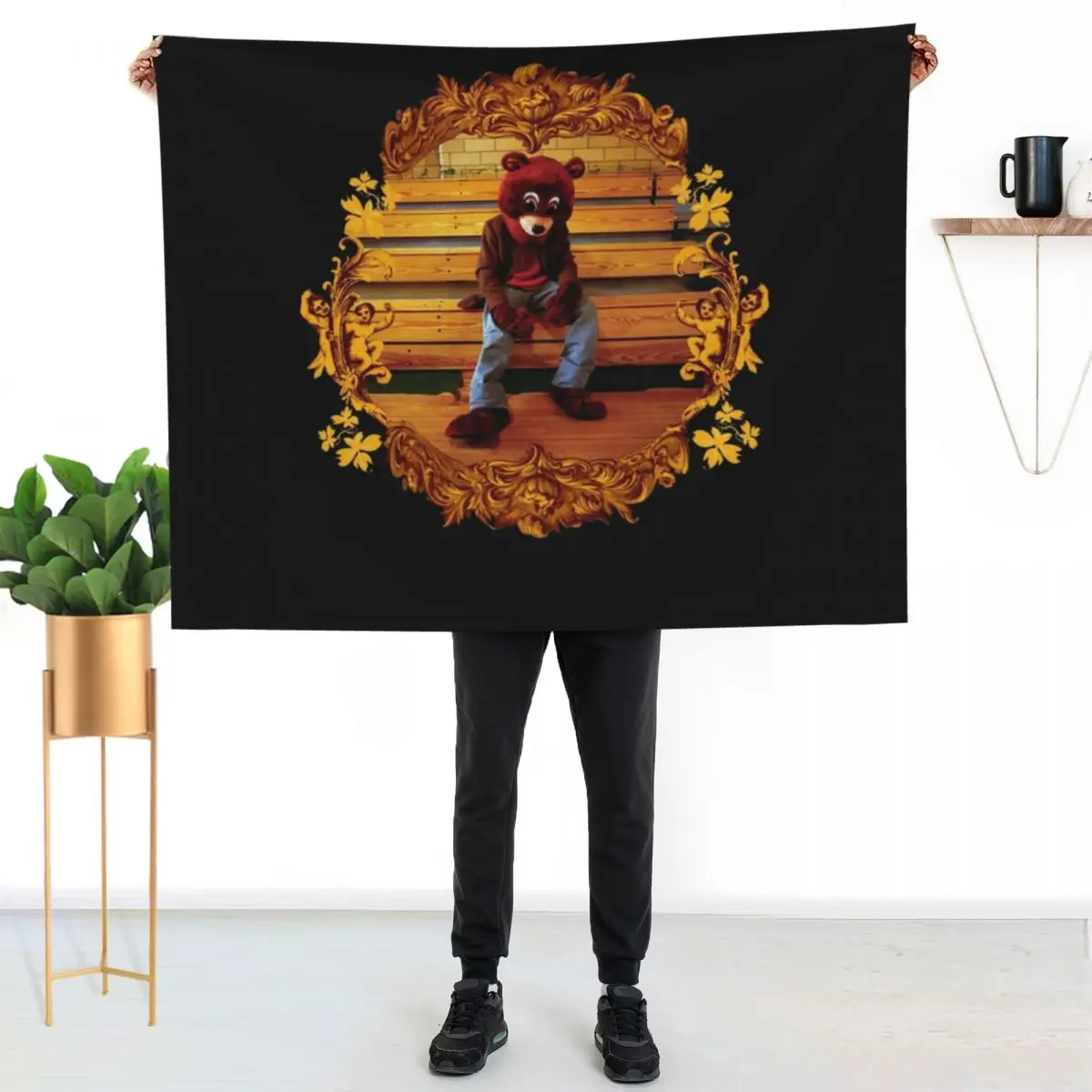 The College Dropout Classic Throw Blanket funny gift wednesday Luxury Thicken Vintage For Baby Luxury Throw Blankets