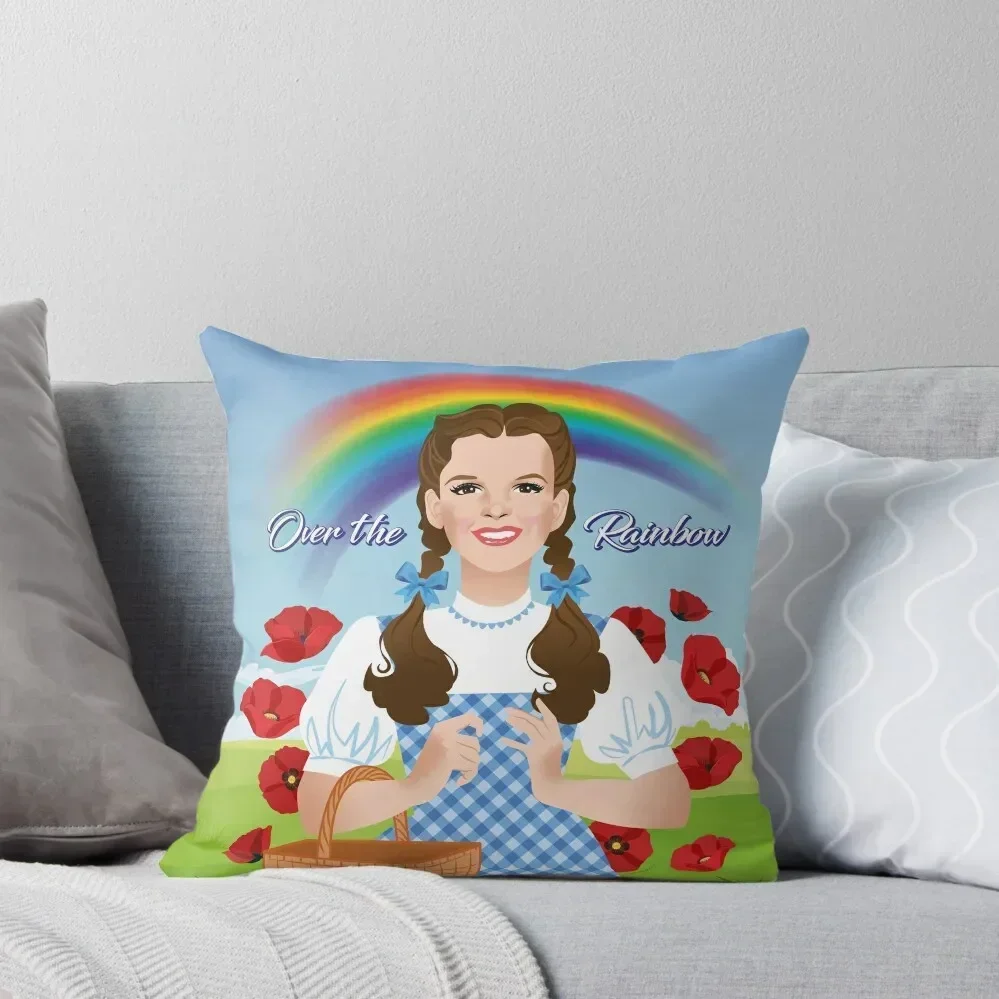 

Rainbow girl Throw Pillow Decorative Cushion Cover Cushion Child Sofa Covers For Living Room Bed pillowcases pillow