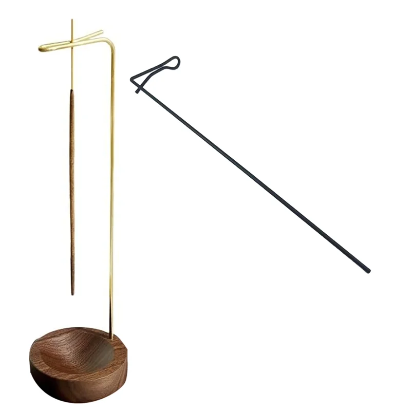

KYCOR-Hanging Inverted Incense Burner With Ash Collector And Incense Stick Holder For Indoor Home Decoration Use