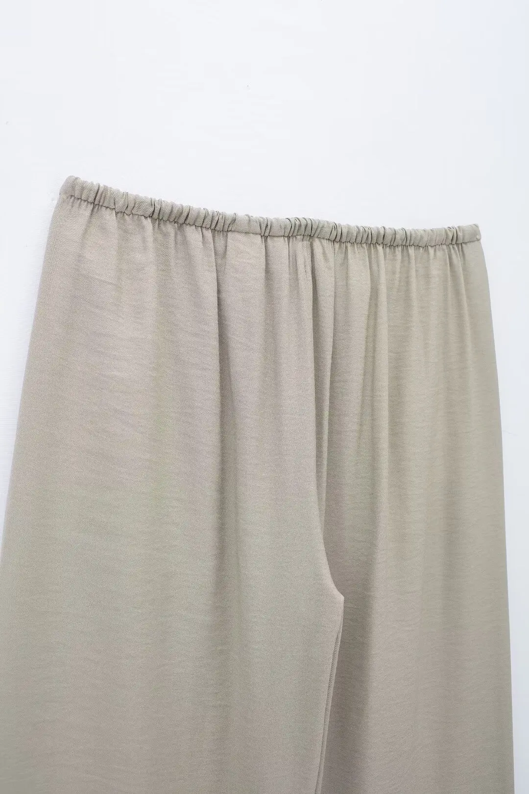 Tangada 2024 pantaloni larghi da donna in vita tinta unita elasthy pantaloni a gamba larga per donna 3 h0404