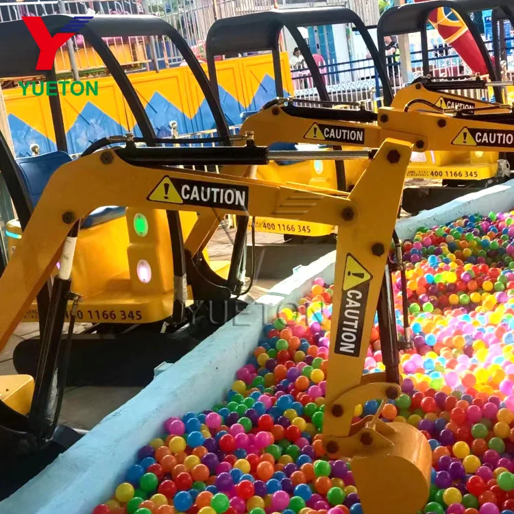 Factory Price Amusement Park Electric Riding Mini Digger Kids Excavator For Sale