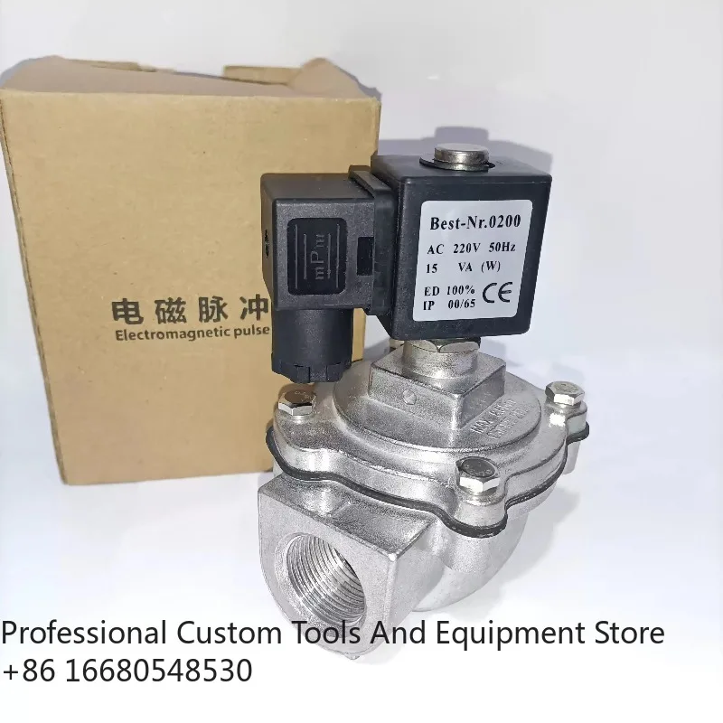 4ee Dust Collector Filter Baghouse Diaphragm Coil DC24V 220V Electromagnetic Pulse Valve Pneumatic Accessories Right Angle 2kg